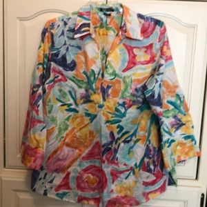 Lauren Ralph Lauren Floral Tunic Top 2x